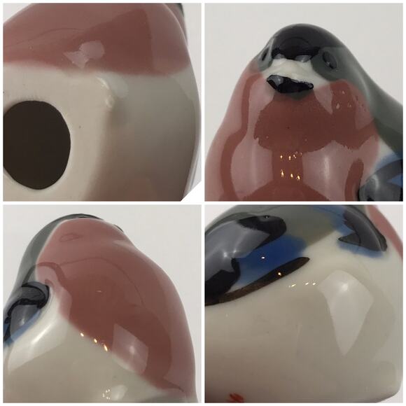 Vintage Bullfinch Bird Figurine Home Decor Whimsical Cottagecore Made in USSR - Picture 13 of 14